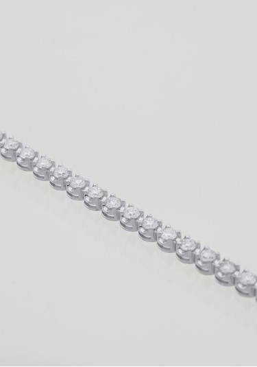 3,93ct G-h Vs Karat Pırlanta Suyolu Bileklik Beyaz