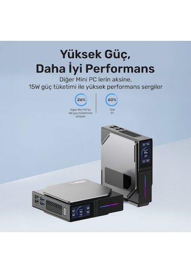 Raxius MP S1-INTELN-SD-N15A006 N150 16 GB 1 TB SSD Free Dos Mini Pc