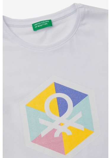 United Colors Of Benetton Unisex Sweatshirt Bnt-g20795 Beyaz