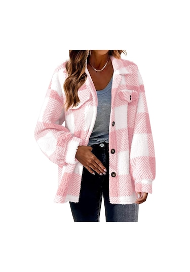 Yeni Sonbahar Ve Kış Kuzu Derisi Ceket Peluş Mont Yeşil Yeşil