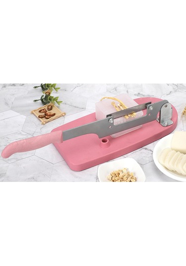 Homyl Dondurulmuş Et Hafif Için Masa Dilimleyici Gıda Kesici Pembe