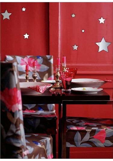 M3 Decorium Yıldızlar Dekoratif Ayna Gümüş