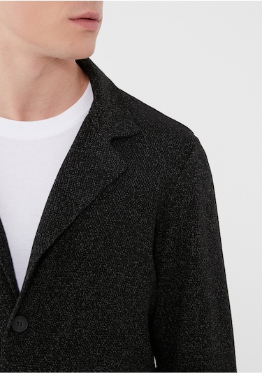 Mavi - Siyah Triko Blazer Ceket 070699-900(445103208) Siyah