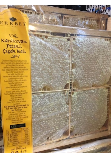 Erkbey Karakovan Petekli Çiçek Balı 1500 G