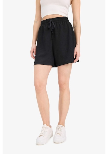 DeFacto Coool Loose Fit Bürümcük Şort A6223AX25SMBK81 Siyah
