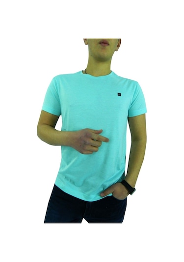 Naykı Erkek Sıfır Yaka Petek Süprem T-Shirt 2124 Bgl-St01016