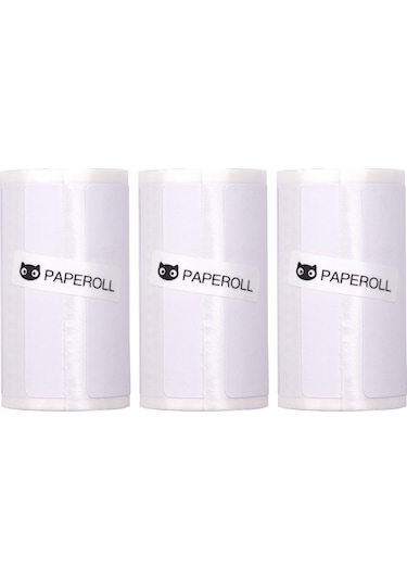 Yaleker 3'lü Paket Beyaz Termal Etiketler - 50x30mm, Her Sarı 104 Adet, 3 Yıllık Saklama Süresi, Etiket Yazıcı İçin