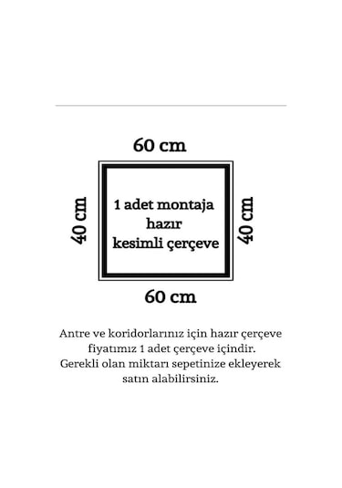 Dekoratif Boyanabilir Poliüretan Hazır 1 Adet Antre Ve Koridor Çerçevesi En: 2.5 Cm