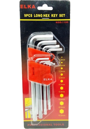 Elka Torx Alyan Seti 9 Adet Uzun Yıldız Alyan Anahtar Seti