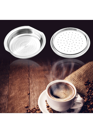 Leezsing Paslanmaz Çelik Kahve Kapsülü Yeniden Doldurulabilir Kahve Kapsülleri Espresso Kapsülleri Senseo Kahve Makinesiyle Uyumlu