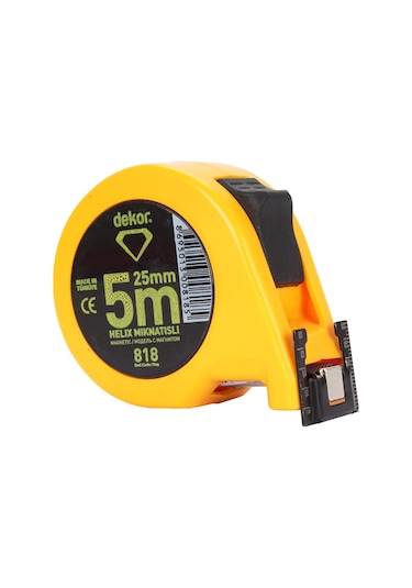 H Dekor Şerit Metre 5 M X 25 Mm Helix Mıknatıslı