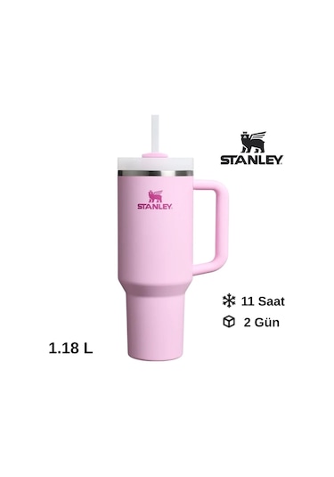 Stanley Quencher H2.o Flowstate Tumbler Pipetli Termos 1.18l Pipetli Matara Pembe