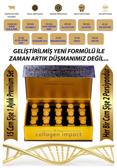 Dr. Sammy's Collagen Impact Plus Hidrolize Sığır Kolajeni 30 Shot