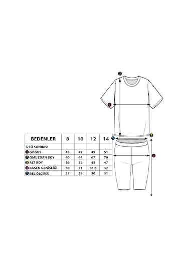 Toontoy Kız Çocuk Baskılı Taytlı Takım Turuncu