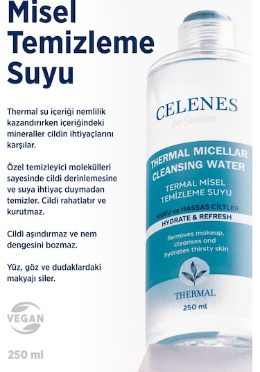 Celenes By Sweden Celenes Thermal Misel Temizleme Suyu 250 ML