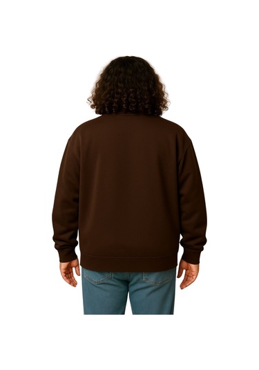 Erkek Büyük Beden 122-158 Kilo Arası İçin Uygun Pamuklu Geniş Kalıp Dik Yaka Fermuarlı Sweat Mont Kahve Erkek Büyük Beden 122-158 Kilo Arası İçin Uygun Pamuklu Geniş Kalıp Dik Yaka Fermuarlı Sweat Mont Kahve