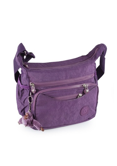 Krinkıl Çok Gözlü Çapraz Kol Omuz Postacı Çantası Mor 116e Mor