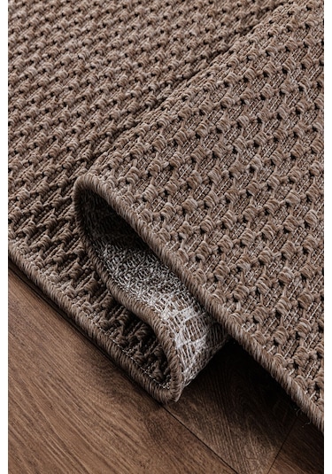 Tm-01 Sisal Jut Hasır Model Tek Renk Dokuma Yıkanabilir Toz Vermez Halı Krem Hasır