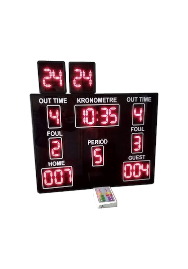 Basketbol Skorbord Sistemi (Kasa Ölçüsü: 110X85 Cm)