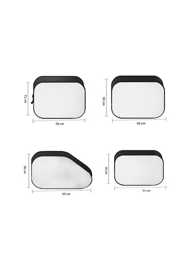 Ön Cam İçin Araç Güneşliği, Arka Cam İçin Güneşlik, Yan Camlar İçin Güneşlik R-4044 Yeni Gümüş 8 Parçalı Set