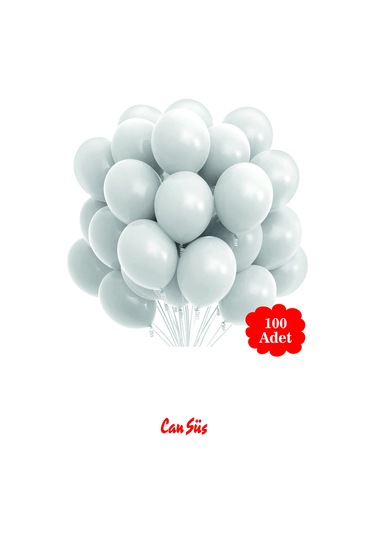 Pastel Balon 12 İnç 100'lü BEYAZ