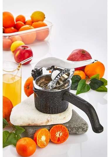 Nishev Döküm Meyve Narenciye Sıkacağı Portakal Sıkacağı Sebze Meye Suyu Sıkma Aleti Gümüş