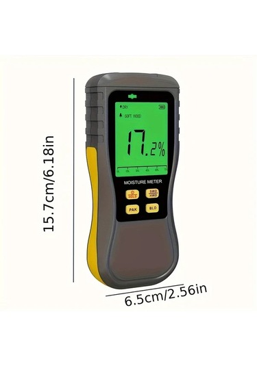 Motion003 Dijital Nem Olcer Yumusak Sert Agac Endustriyel Nem Olcer Yuksek Hassasiyet Otomatik Kapanma Siyah Pil İle Calisir 36v Max