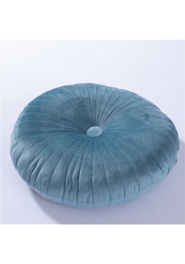 Yuvarlak Puf Atmak Yastık Tatami Yastık Ev Dekoratif Kanepe No.06 Ekru