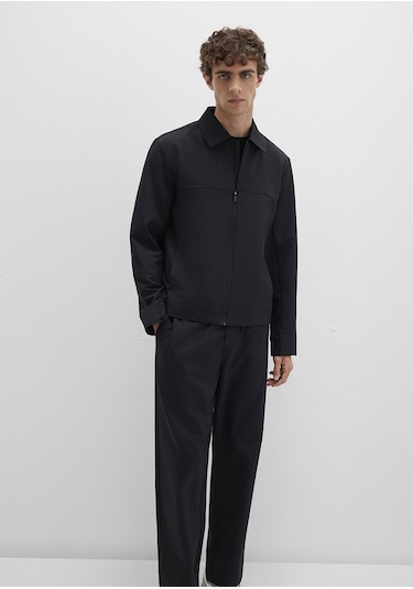 Mavi - Siyah Spor Ceket 0110726-71379 Siyah