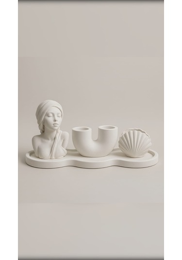 El Yapımı Üçlü Dekoratif Set Şık Ve Minimal Dokunuş 6 X 9 Cm