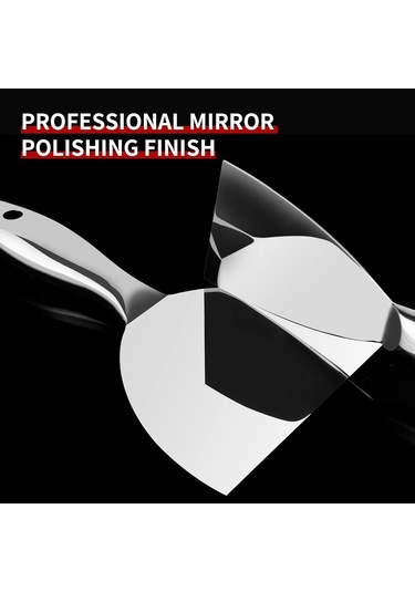 Macun Bıçağı Seti, 4 Pcs 2 ', 3', 4 ', 6' Tek Parça Premium Parlatılmış Tamamen Parselsiz Çelik Sıyırıcı Çelik