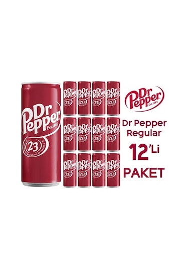 Dr Pepper Karışık Aromalı Gazlı İçecek 12 x 330 ML