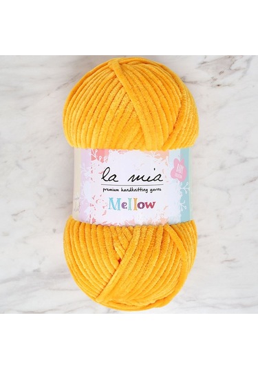 Büro Ev Ofis Hobi Dikiş Atölyesi İçin Kadife Sarı Bebek El Örgü İpi
