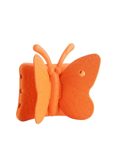 Teknocep İpad Pro 10.5 7.nesil Uyumlu Butterfly Standlı Tablet Kılıf-turuncu Tablet Kılıfı