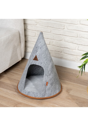 Beylini Kedi Evi Taşınabilir Dekoratif Çantalı Pet Evi 45x50