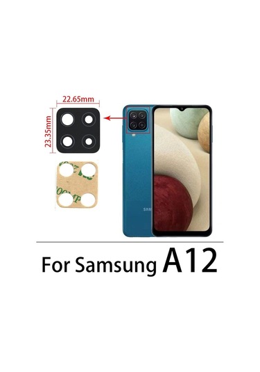 Samsung Galaxy Uyumlu A12 Kamera Camı Kamera Lens İind21147