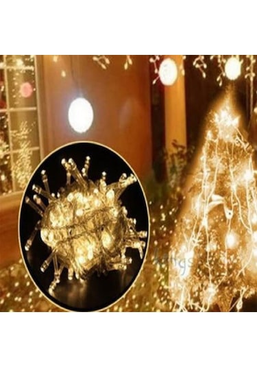 100 Ledli Günışığı 10 m Led Yılbaşı Ağaç Süsü