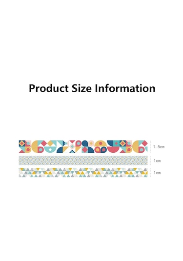 Cbtx 3 Takım/9 Rulo 4585 3m Kağıt Bronzlaştırıcı El Hesap Bant Seti Çiçek Yaprakları