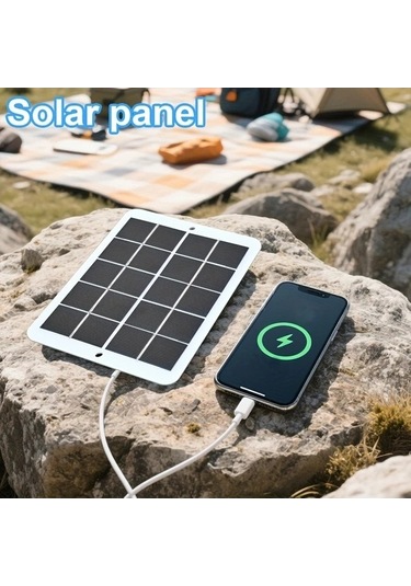 Besthome1 Dream011 Solar Model C 30x25 1cm Usb Güneş Paneli Taşınabilir Şarj Cihazı Telefon İçin Açık Hava Kamp