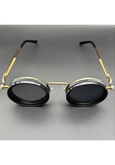 Motion003 Altın Sarısı Ayarlanabilir Işıklı Retro Punk Parti Festival Gözlük Erkek Ve Kadın İçin Uygun Altın