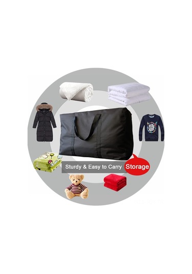 Youmex 2 Adet Siyah Büyük Kapasiteli Oxford Kumaş Seyahat Çantası - Güçlü Fermuar Ve Taşıma Kolleriyle Giysi Depolama, Taşınma Ve Seyahat İçin Siyah