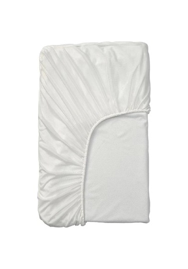 Mycey Çift Kişilik 160x200+ 30 Cm Fitted Pamuk Alez Sıvı Geçirmez Beyaz