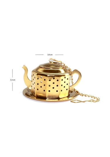 Paslanmaz Çelik Süzgeç Gold - Ba0059 Beta Tea