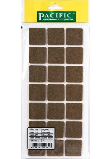 Pacific Zemin Koruyucu Yapışkan Kare Keçe 30 mm x 30 mm