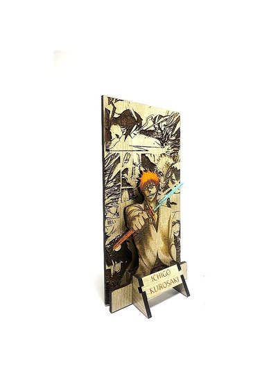 Dükkan Design Lazer Kazıma El Boyama Bleach Ahşap Biblo Demonte