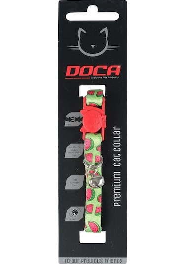 Doca Premium Watermelon Desenli Kedi Boyun Tasması