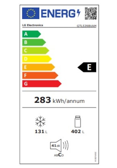 Lg GTL539BVAM.AVPPLTK 534 L E Enerji Alttan Donduruculu Buzdolabı Gri
