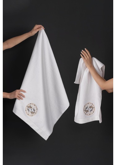 Varol %100 Microcotton Üst Kalite Havlu Seti Burç Nakışlı Balık-standart Balık Diğer