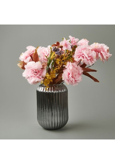 Evidea Deco Line Vazo - Füme - 20 Cm Füme