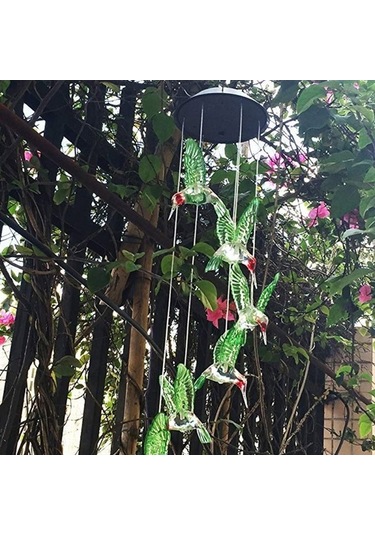 Trendooze Güneş Enerjisi Rüzgar Çanı Lambası - Renk Değişen Bahçe Işığı